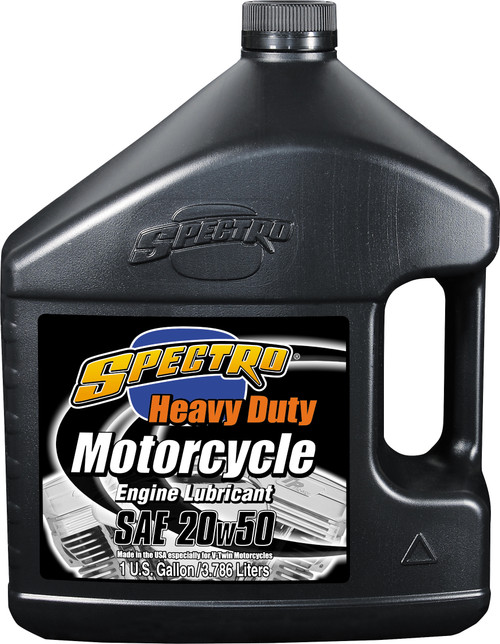Spectro Premium M/C Petroleum HD Oil 20W-50 for Harley-Davidson V-Twins - 1 Gallon