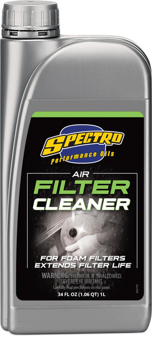 SPECTRO Air Filter Cleaner 34 Fl Oz - Effective Foam Filter Maintenance