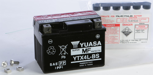 Yuasa YUAM62X4B YTX4L-BS Maintenance Free Motorcycle and ATV Battery