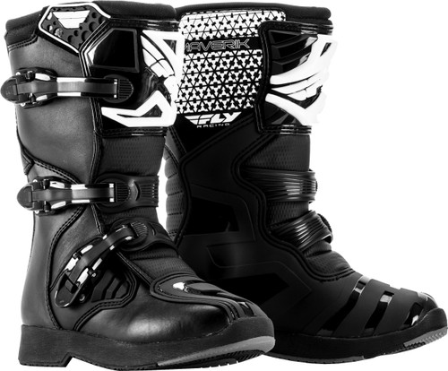 Fly Racing Youth Maverik Boots Black Size 5