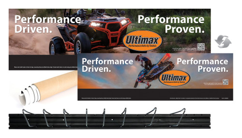 ULTIMAX Snow Dealer Drive Belt Pack with Display Wall Board and Graphics
