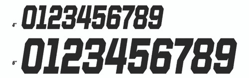 D-COR 45-35-0 #0 Black 6 Race Series Number Pack
