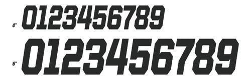 D-COR #9 Black 4 Race Series Number Decals (3 Pack)