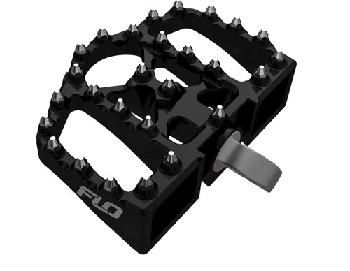 FLO MOTORSPORTS Mini Moto Boards HD Black FPEG-800V4BLK - Durable Aluminum Foot Pegs for Motorcycles