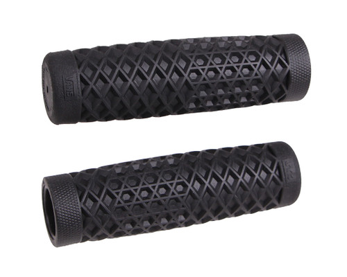ODI Vans Cult V-Twin Grips Black 7/8" - Classic Style with Vibration Dampening for Motorcycle Handlebars