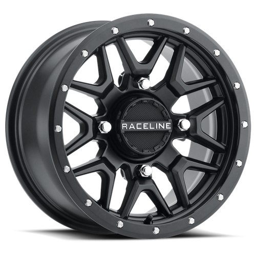 RACELINE Krank Wheel 14x7 4/137 6+1 (38mm) Black for ATV/UTV