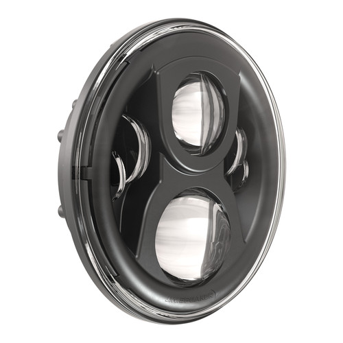 JW Speaker 8700 Evo 2 S 7-Inch Dual Burn Headlamp with Black Bezel