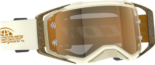 SCOTT Prospect Pro Circuit Goggle Beige/White/Brushed Gold Clear Lens