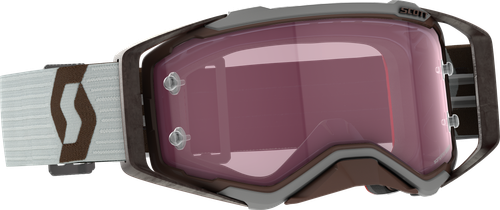 SCOTT Prospect Amplifier Goggle Grey/Brown Rose Works – MX Goggles with Enhanced Vision and Secure Fit