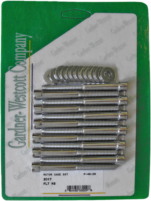 Gardner-Westcott P-48-29 Motor Case Set for Flt M8 with Chrome Hardware