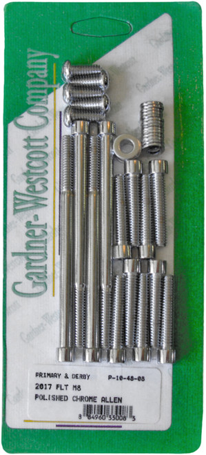 Gardner-Westcott Primary Derby Cover Hardware Kit for M8 Engines (Part P-10-48-08)