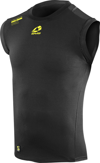 EVS Sleeveless Tug Shirt Black Yellow - Part Number TUGTOPNS-BK-YL