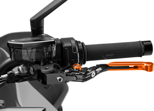 PUIG 424TNT Clutch Lever 4.0 Fold/Extend Orange for Motorcycles