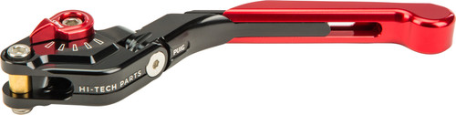 PUIG 24RNR Clutch Lever - Extendable and Foldable Red for Motorcycle