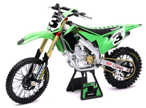 NEW-RAY Factory Kawasaki Eli Tomac #3 Bonus Sticker 1:6 Scale Die-Cast Replica