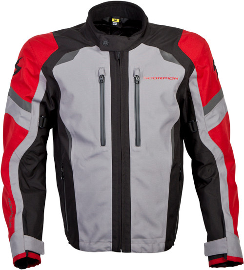 Scorpion EXO Optima Waterproof Breathable Riding Jacket with CE Armor - Red Small