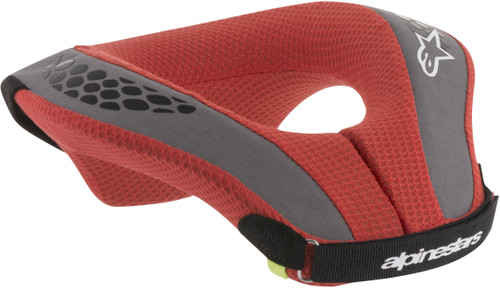Alpinestars Youth Sequence Neck Support Black/Red for Ages 6-14 - Part 6741018-13-S/M
