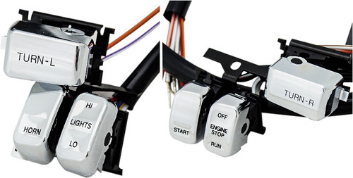 HardDrive Hbar Switch Kit for 1996-2006 Chevrolet Vehicles with Black Lettering and Without Cruise Control, Part Number 370304