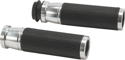 PUIG 6326P Hi Tech Accent Silver Motorcycle Handlebar Grips