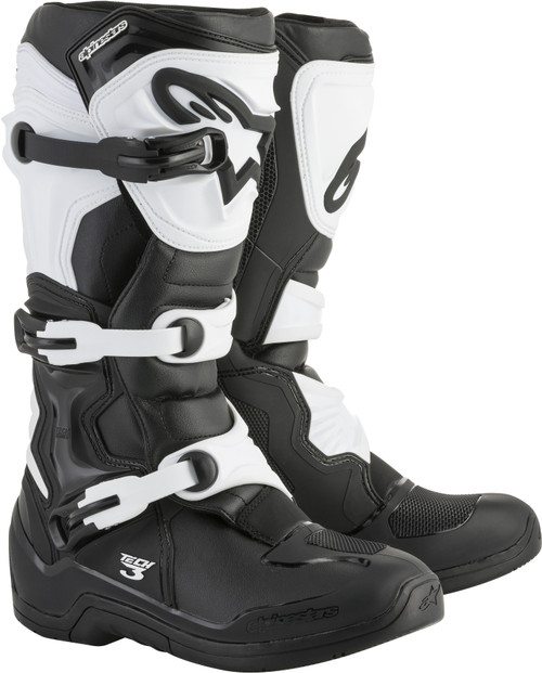 Alpinestars Tech 3 Off-Road Motorcycle Boots - Black/White Size 7
