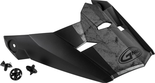 GMAX G046896 Dominant MX Matte Black and Grey Motorcycle Visor with Screws