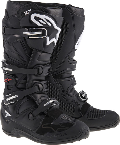 Alpinestars Tech 7 MX Boots Black Size 8 – Lightweight, High-Performance Off-Road Motorcycle Gear