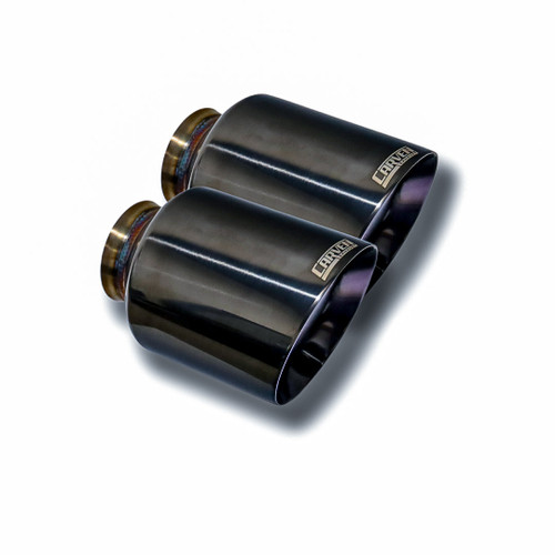 2015-2023 Dodge Charger Carven Exhaust 5.0" Tip Replacement Set - Shadow Chrome