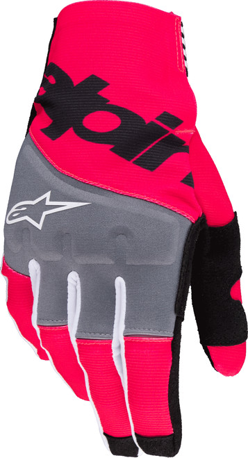 Alpinestars Techstar Gloves Black/Pink Fluo XL – Lightweight, Flexible Motorcycle Riding Gloves