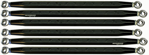 MODQUAD Radius Rods Extreme for Can Am X3 DS - Solid Black (Part #CA-RR-X3DS-HEX-BLK)