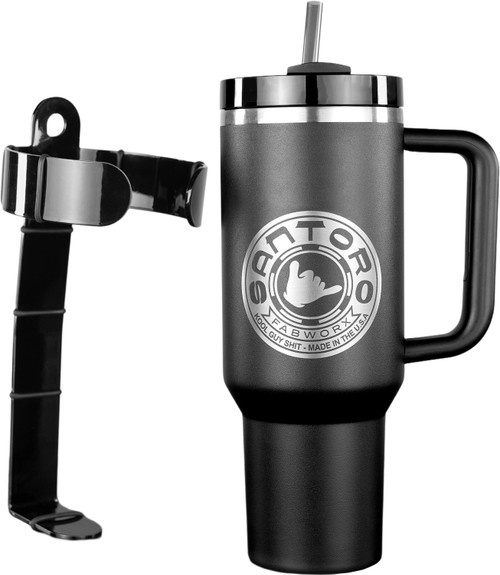 SANTORO FABWORX SF20002 Santoro Tumbler and Holder for Motorcycle Crash Bars