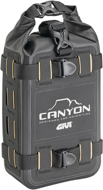 GIVI Canyon Adv Cargo Bag 4L Engine Guard / Tail Bag - Black (Part Number GRT730)
