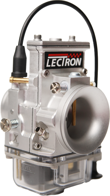 LECTRONS LLC Billetron HD-X Series Carburetor for Harley Davidson 54-96ci Engines with 34-Inch Cable and Slip-In Intake - Part #1481-HDX-C34-S