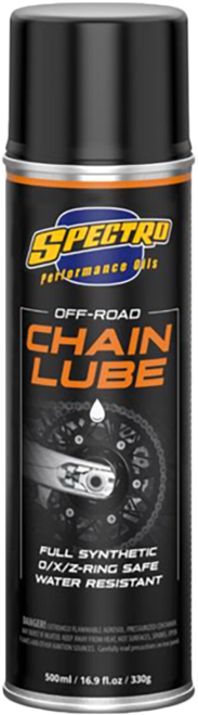 SPECTRO Off Road Chain Lube 16.9oz - Water-Resistant Synthetic Motorcycle Chain Lubricant