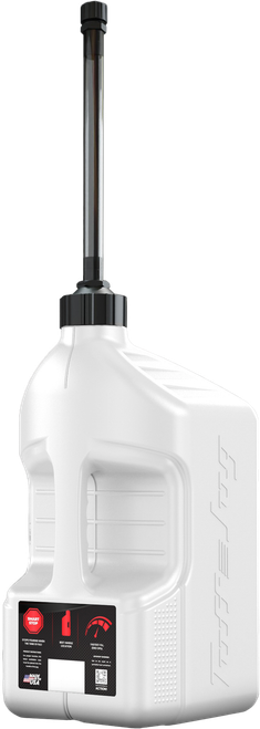 TUFF JUG 5-Gallon Utility Container with Auto Stop Spout - White