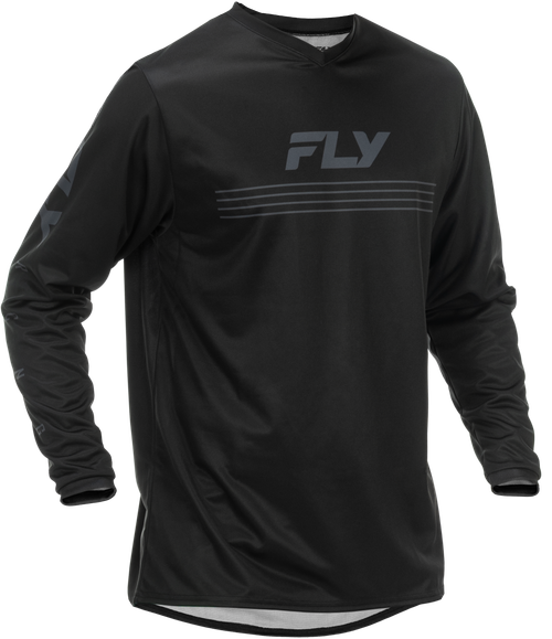 Fly Racing Universal Jersey Black/White Large - Comfortable and Durable Motocross Gear