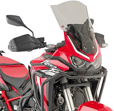 GIVI D1179S Smoke Windshield for Motorcycles - Enhanced Wind Protection and Style