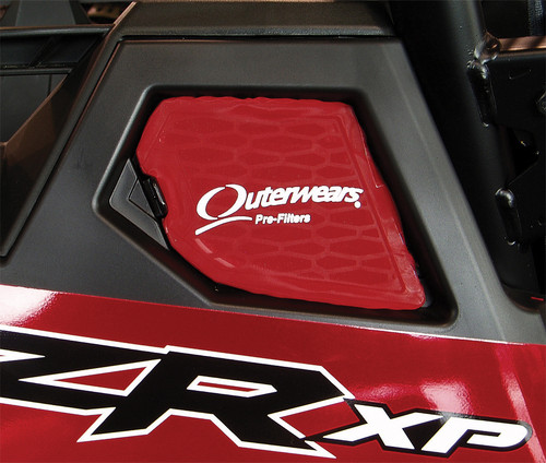 Outerwears Side Intake Pre Filter Red - Part Number 20-2712-03