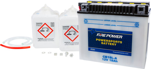 Fire Power CB18L-A 12V Heavy Duty Battery with Acid Pack
