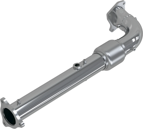MBRP AT-9524RP Single Slip On 2.5 inch Race Pipe Chrome for Improved Performance