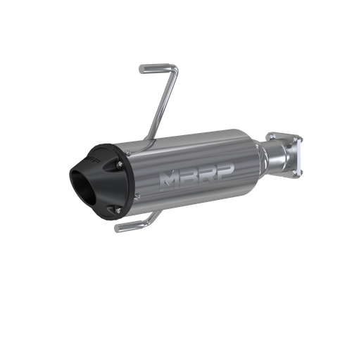 MBRP AT-9301PT Single Slip-On Exhaust System with 5-inch Performance Muffler and Black Tip