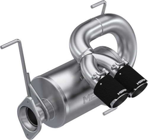 MBRP AT-9533PT Dual Slip-On Center Out Performance Muffler with Carbon Fiber Tip