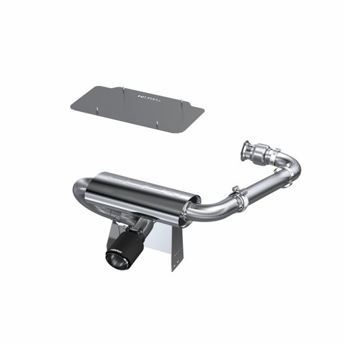 MBRP AT-9208FS Single Slip-On Turbo Back Center Exit Exhaust with Performance Muffler
