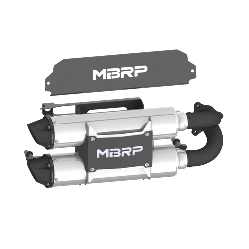 MBRP AT-9524PT Dual Stacked Slip-On System with Performance Muffler and Black Tip