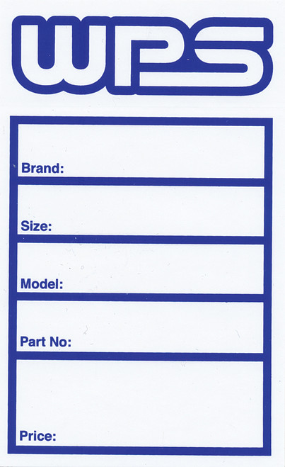 WPS WPS TIRE STICKER Tire Labels 50 Per Pack