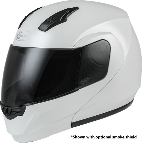 GMAX MD-04 Modular Helmet Pearl White - Lightweight Cross-Country Riding Gear
