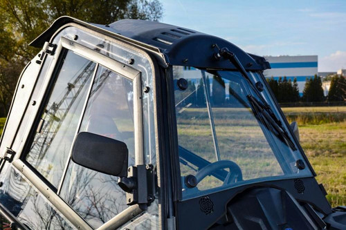 Open Trail UTVCab Wiper/Washer Set with Full-Tilting Windshield and Polycarbonate Doors