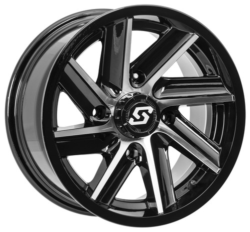 Sedona Chopper Wheel 14x7 Black Machined - Part A85M-47011-52S