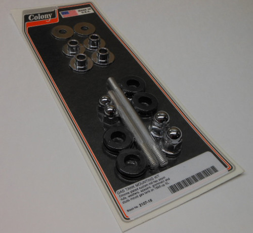 Colony Machine Gas Tank Mount Kit XL 96 03 – Durable Chrome Plated Hardware for Heavy-Duty Applications
