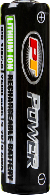 Performance Tool W2655B Lithium Ion 18650 Rechargeable Battery - 3.7V, 2600mAh for Flashlights