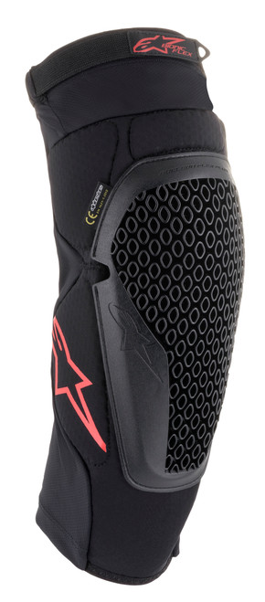 Alpinestars Bionic Flex Knee Protector Black/Red Large/X-Large – Lightweight and Breathable Knee Support with Nucleon Flex Technology